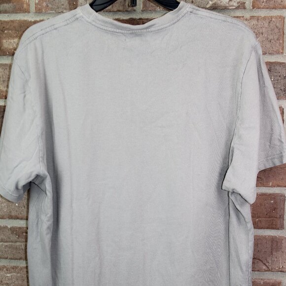 Lucky Brand T-Shirt Large Classic Fit Gray Knights of Black Cross Short Sleeve - Picture 5 of 7